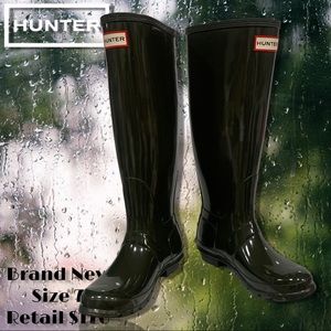 Hunter Women's Original Tall Gloss Rain Boots